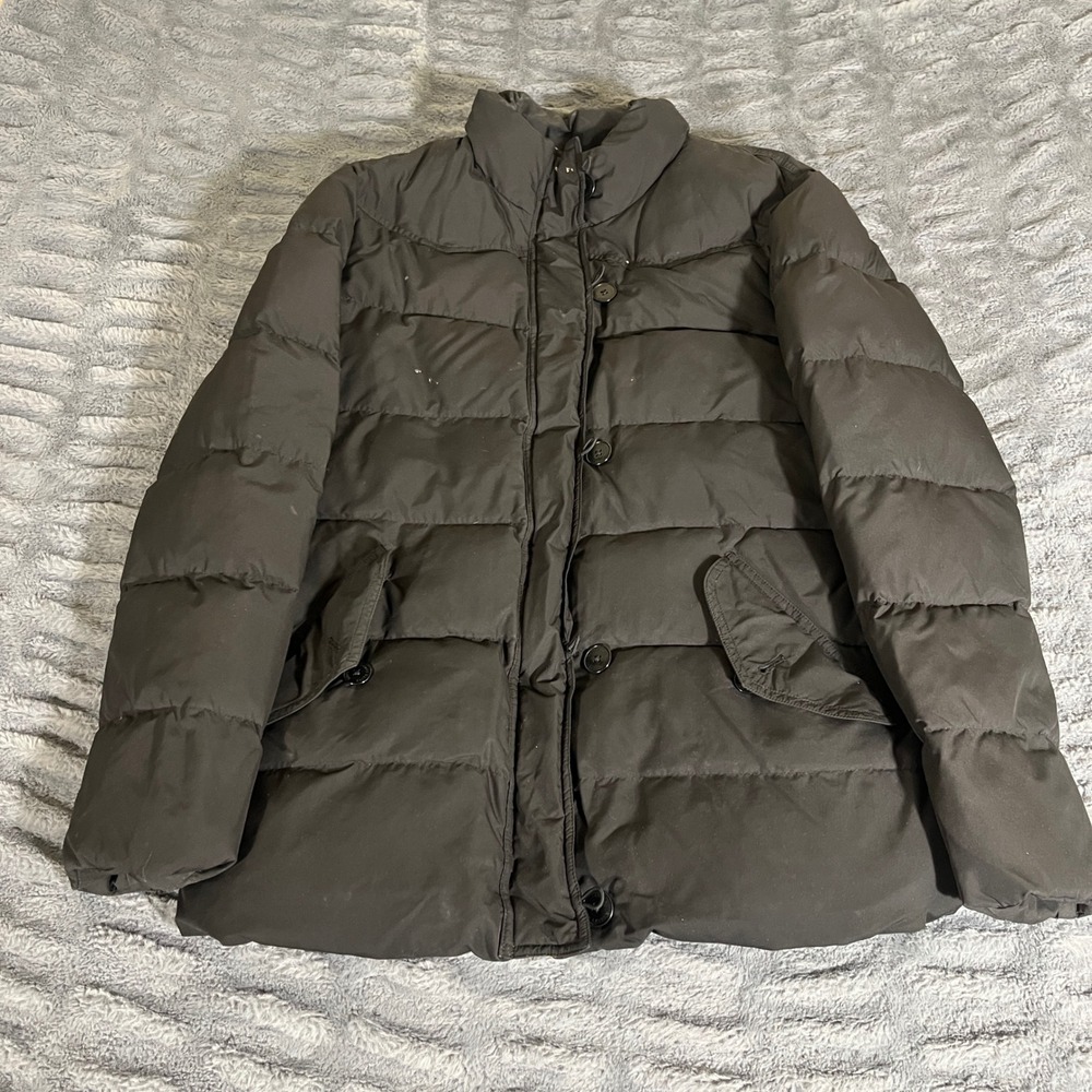 Lauren Ralph Lauren Womens Brown Down Puffer Jacket Quilted Coat Size M AP790‎